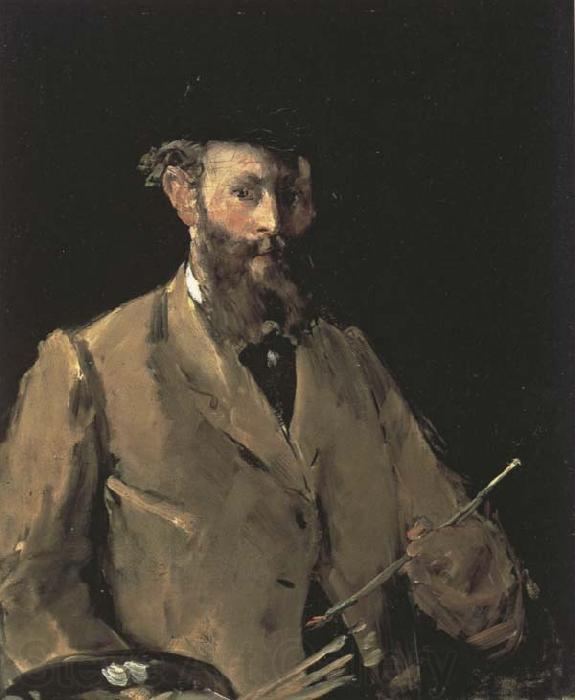 Edouard Manet Self-Portrait with Palette Norge oil painting art